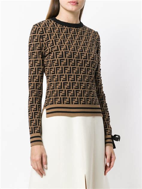 brown fendi sweater